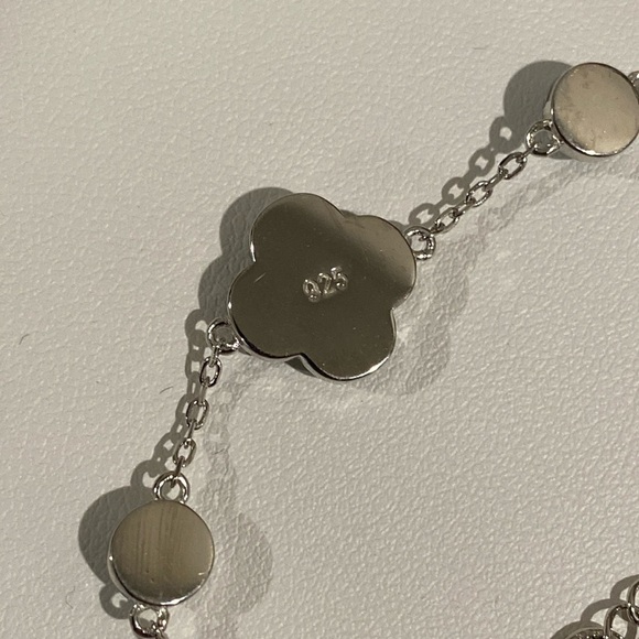 Larimar Clover sterling silver bracelet - Picture 3 of 4